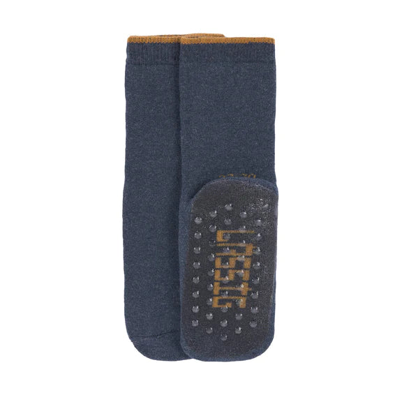 Lässig Meias Antiderrapantes Azul/Cinza - Pack 2 Meias