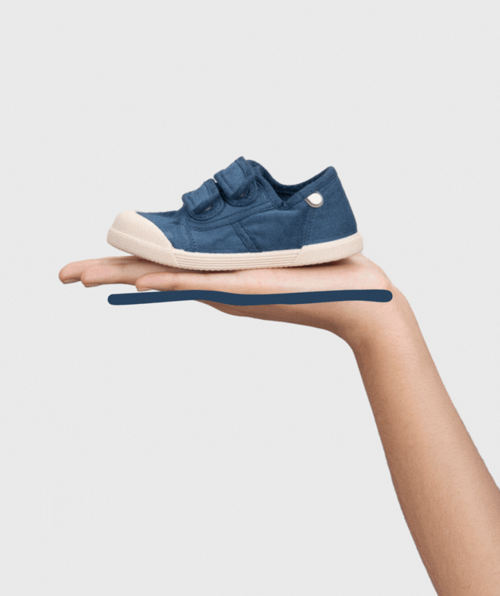 Igor - Ténis de Lona Velcro Azul Marinho