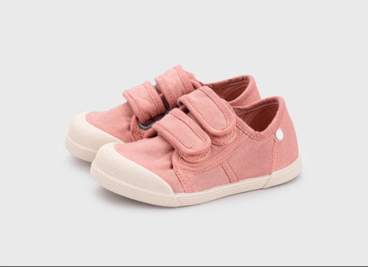 Igor - Ténis de Lona Velcro Rosa