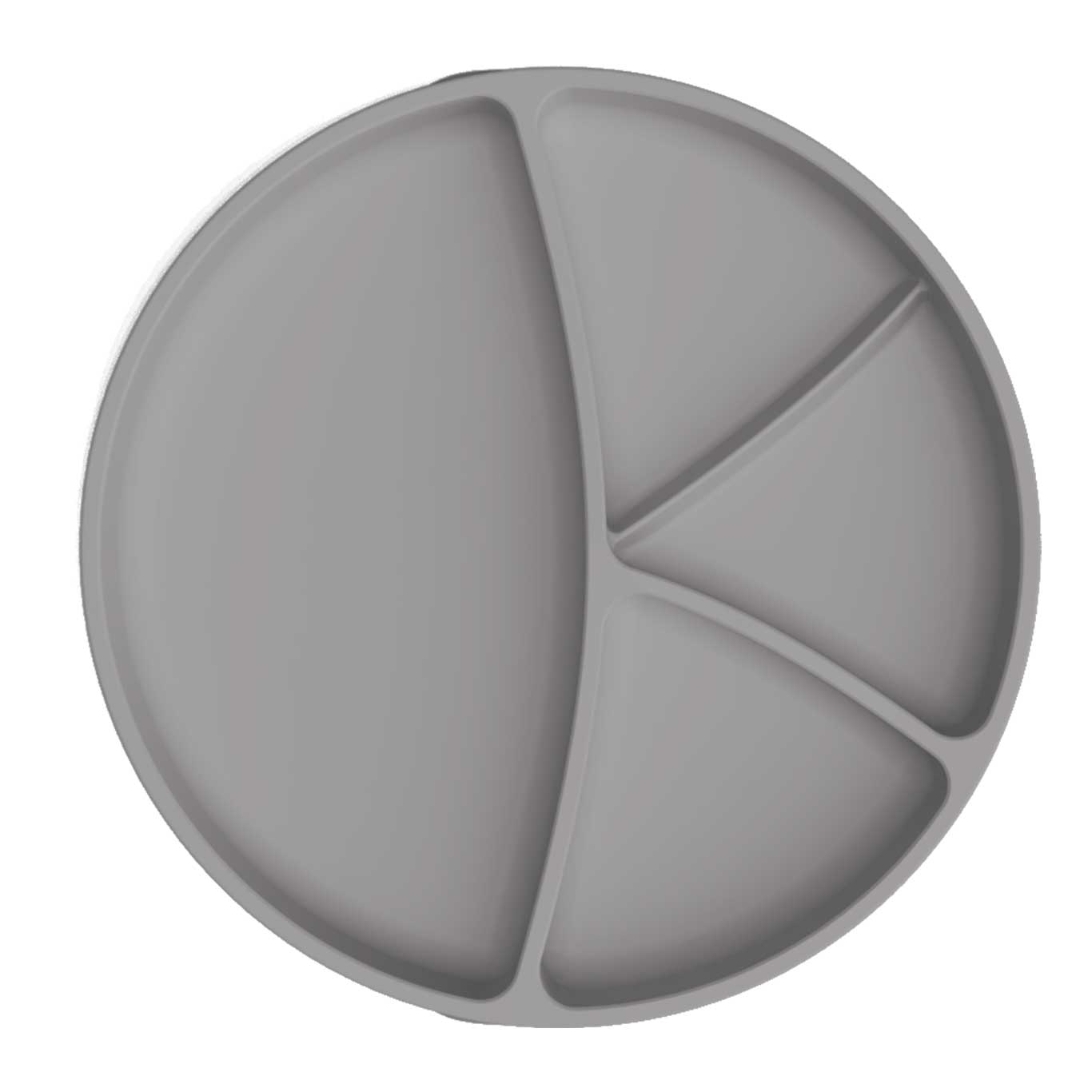 Prato De Silicone Com Ventosa EVERYDAY BABY - Cinzento