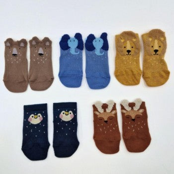 Meias Attisocks Elephant + Lion ( Antiderrapantes) - Pack 2 Meias
