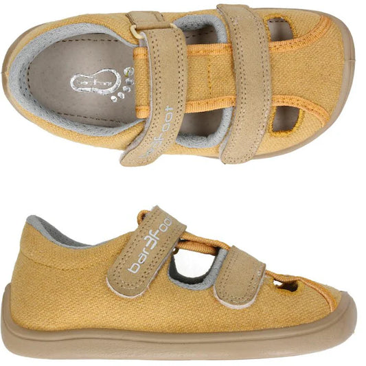 3F Bar3foot - Sandálias Elf Vegan Mostarda