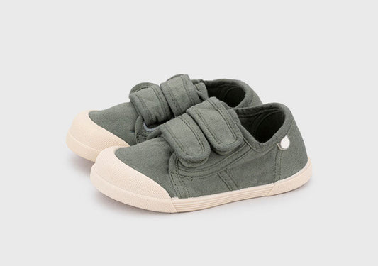 Igor - Ténis de Lona Velcro Kaki